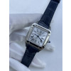 (준비완료/특급배송)NO.3841/AF공장 산토스27MM 실버다이얼 블루악어가죽스트랩
